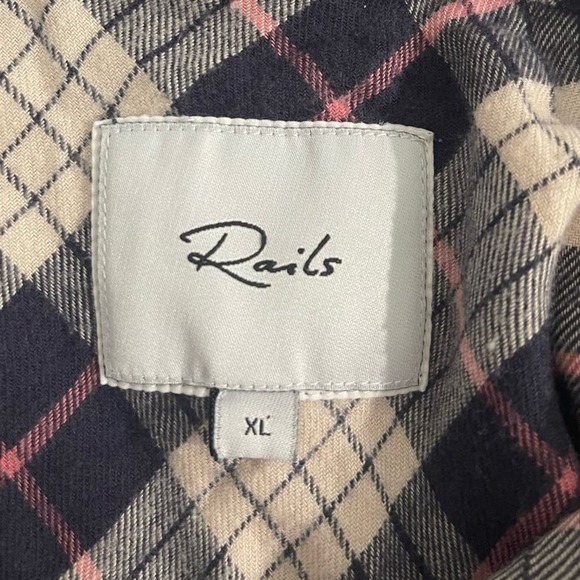 Rails Willow Ruffle Sleeve Flannel Button-Up Shirt - Picture 7 of 8